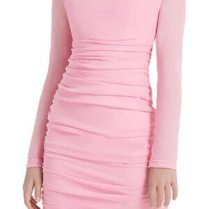 EXARUS Girls Spaghetti Strap/Long Sleeve Bodycon Dress Tight Short Ruched Homeco